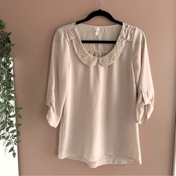 Maurice’s studio y beaded neckline blouse size small - Picture 1 of 9